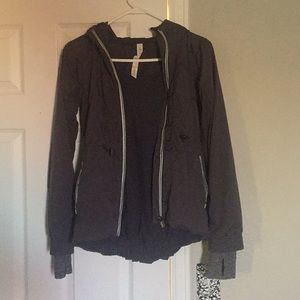 Lululemon size 2 zip up jacket dark gray